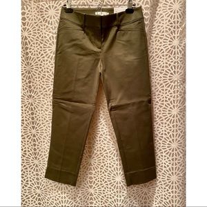 Olive green loft Marisa crop fit pants